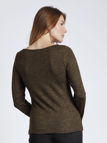 admas - Top 'ADMAS Camiseta Manga Larga Calentita Cuello Barca para Mujer' en verde