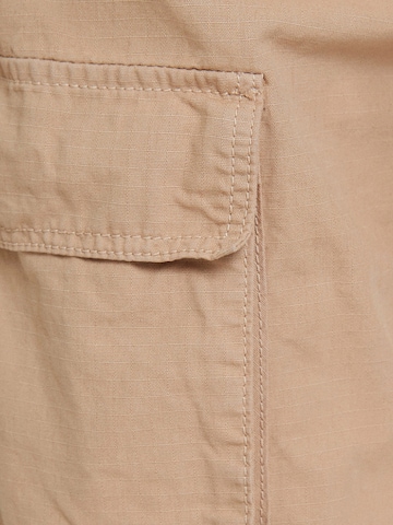 Wide Leg Pantalon cargo Bershka en beige