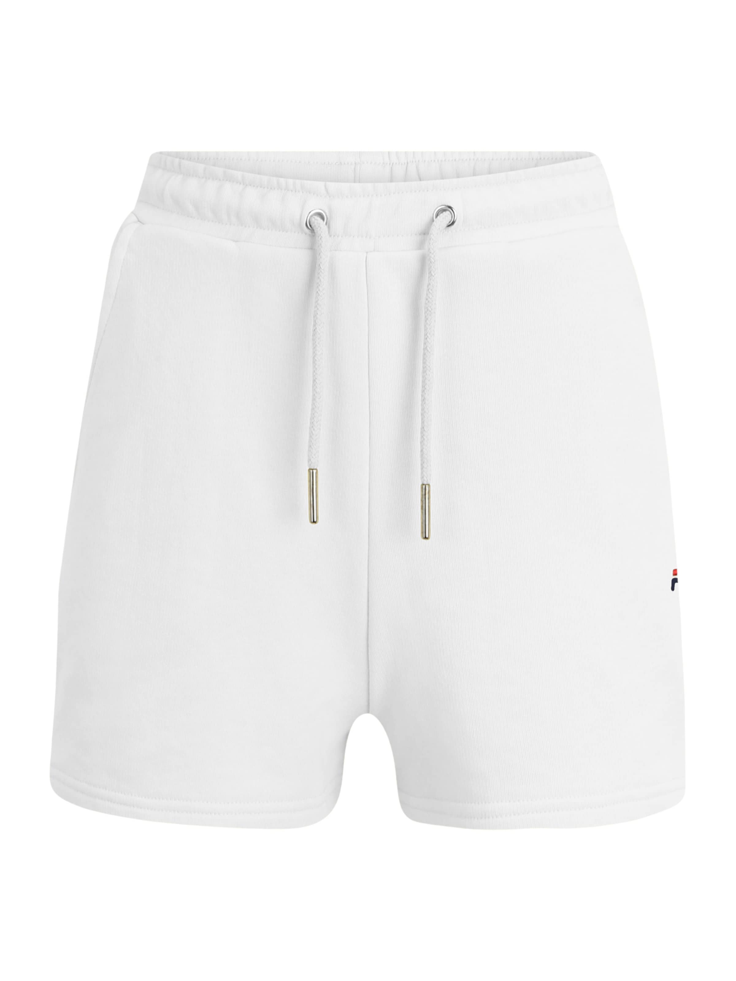 FILA Normalny krój Spodnie sportowe w kolorze biały: przód