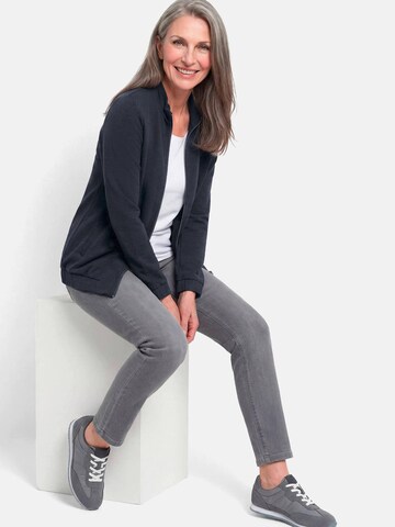 Goldner Jacke in Blau