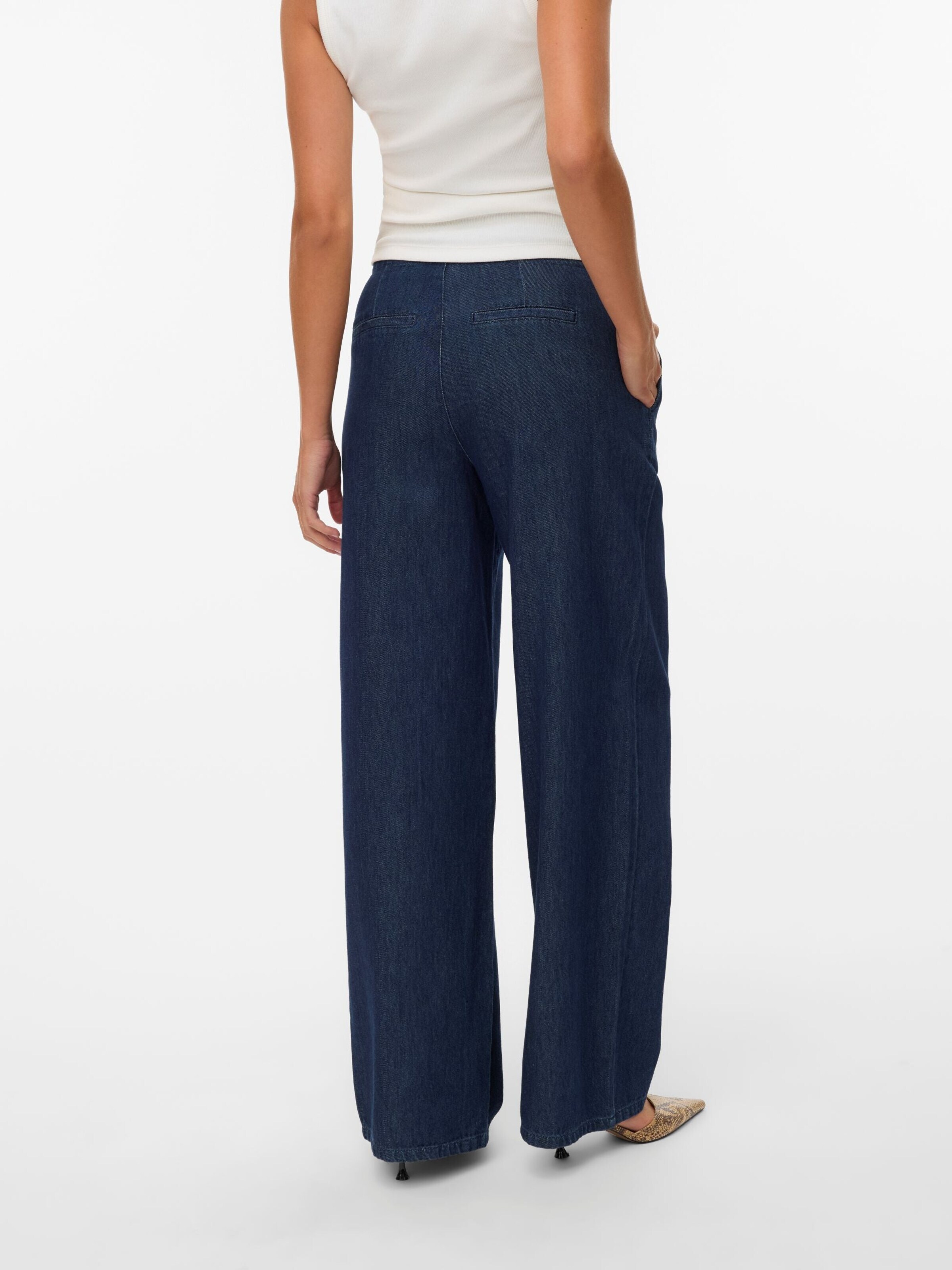 VERO MODA Wide leg Jeans '10339356' in Blauw