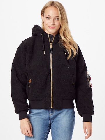 ALPHA INDUSTRIES Overgangsjakke i svart: forside