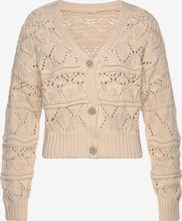 VIVANCE Cardigan i beige: forside