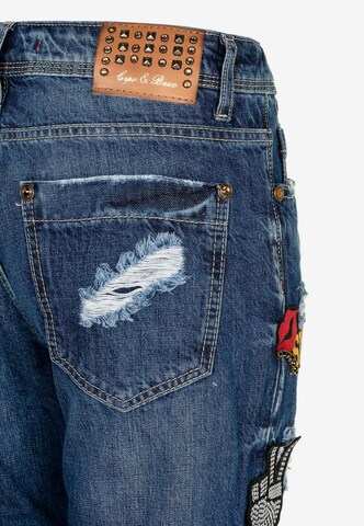 CIPO & BAXX Loosefit Jeans 'Ripped' in Blau