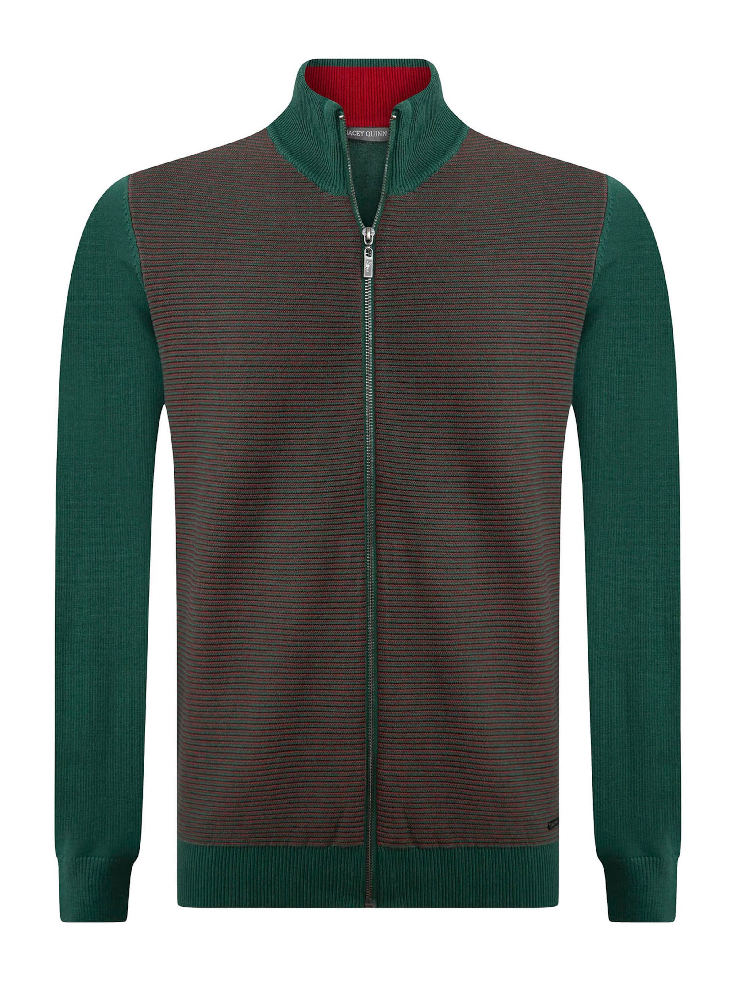 Jacey Quinn Вязаная кофта в Зеленый: спереди