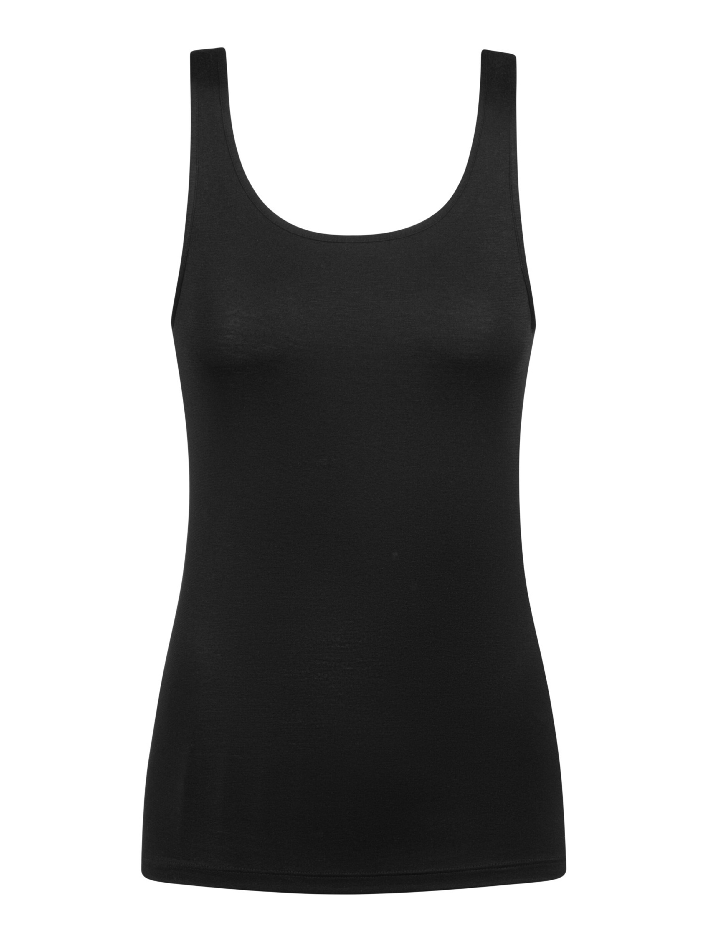 Mey Top 'Modal Pure' in Schwarz: Vorderseite