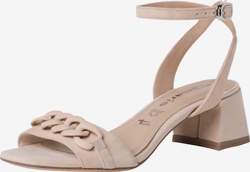 TAMARIS Strap Sandals in Beige: front