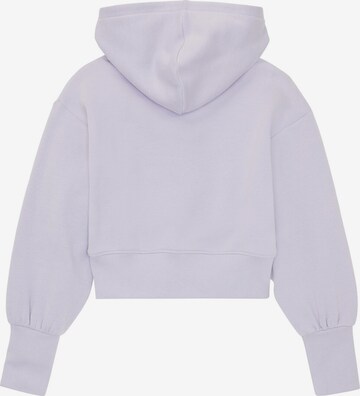 TOM TAILOR Zip-Up Hoodie in Purple