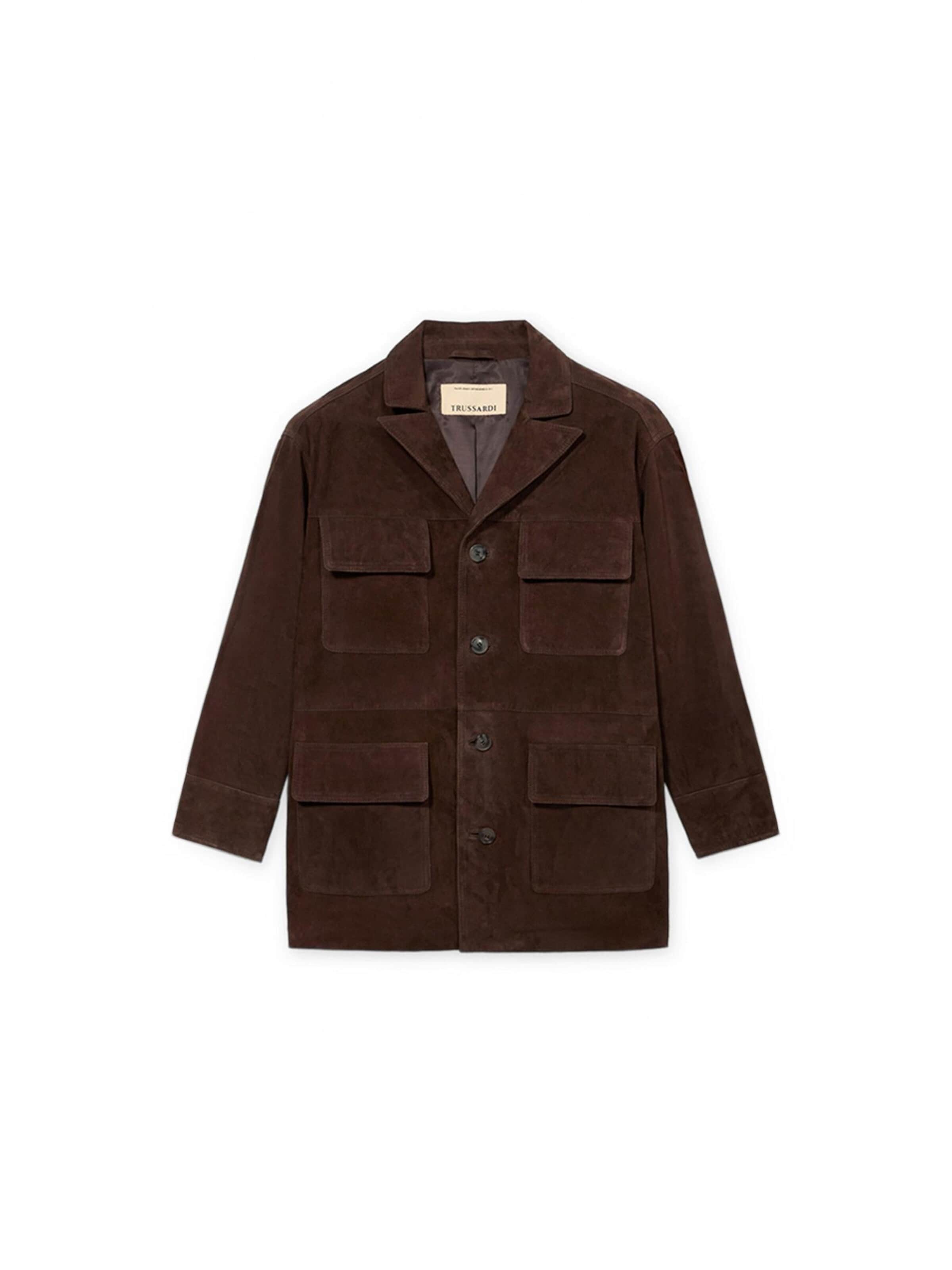 Veste mi-saison Trussardi en marron : devant