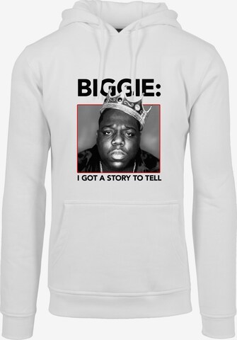 MT Men Sweatshirt 'Biggie Crown' in White: front