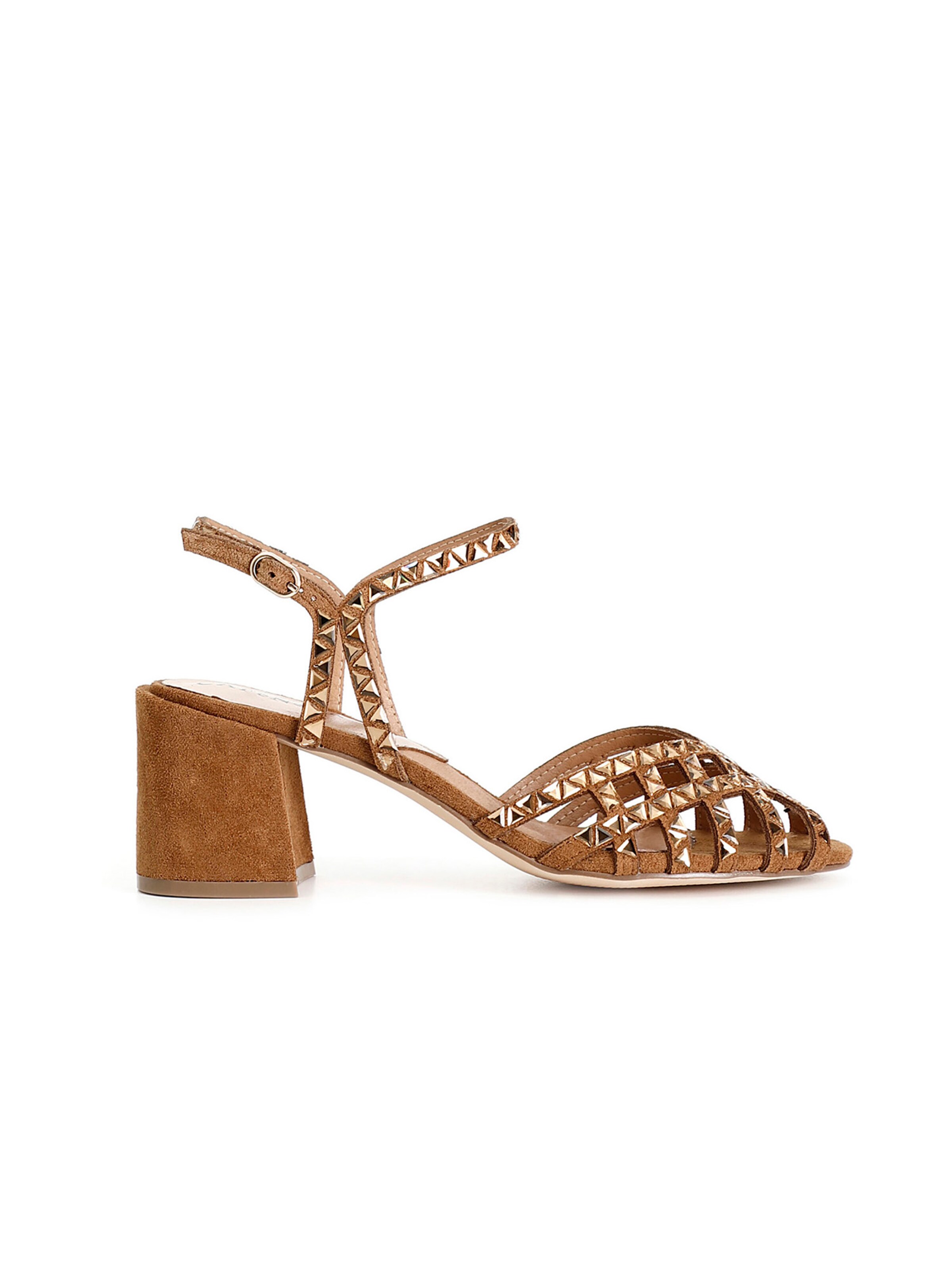 Sandalo di CAFè NOIR in marrone: frontale