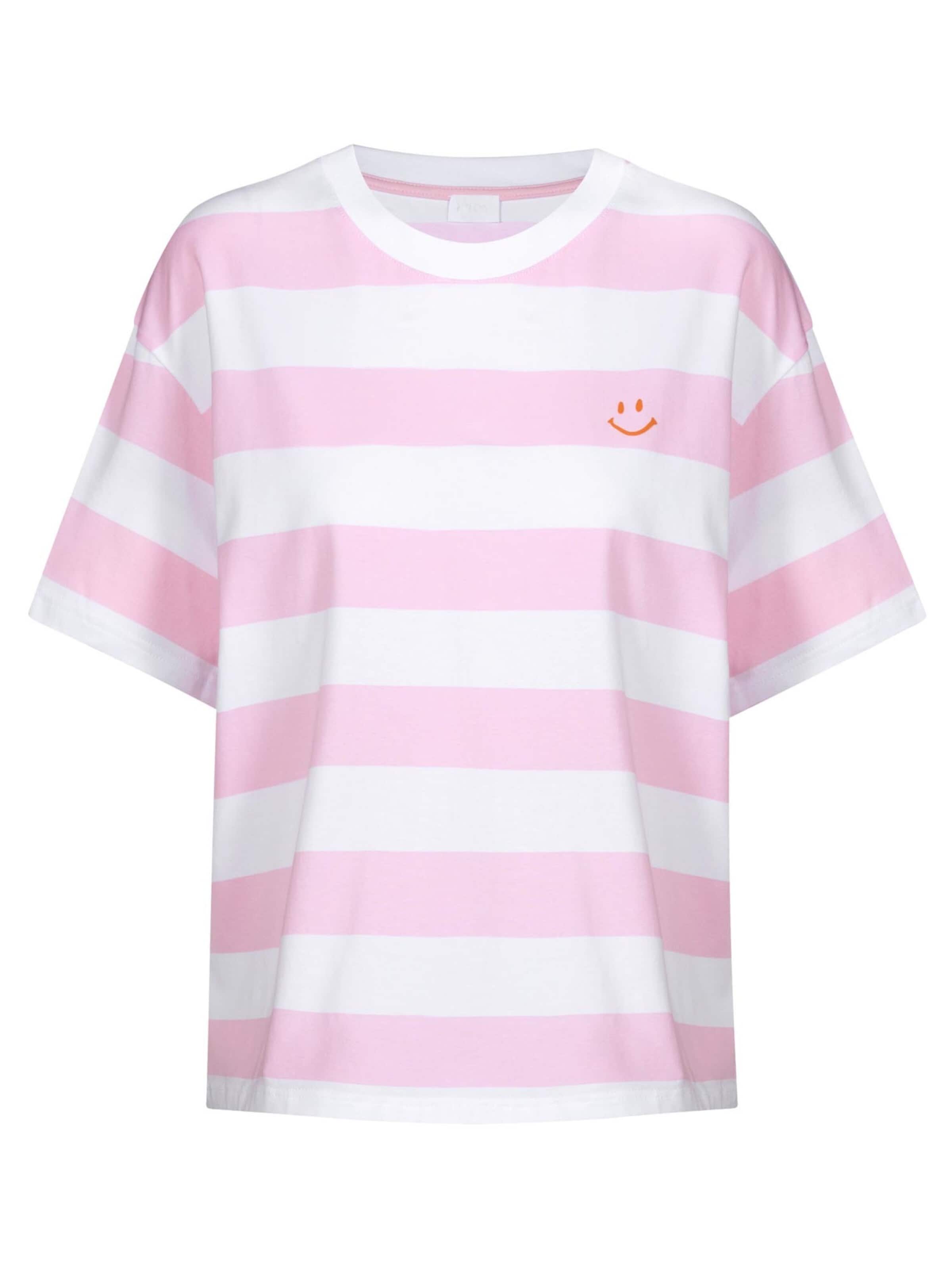 Mey Schlafshirt 'Streaked Lines'‌‌‌‌‌‌‌‌ in Pink: Vorderseite