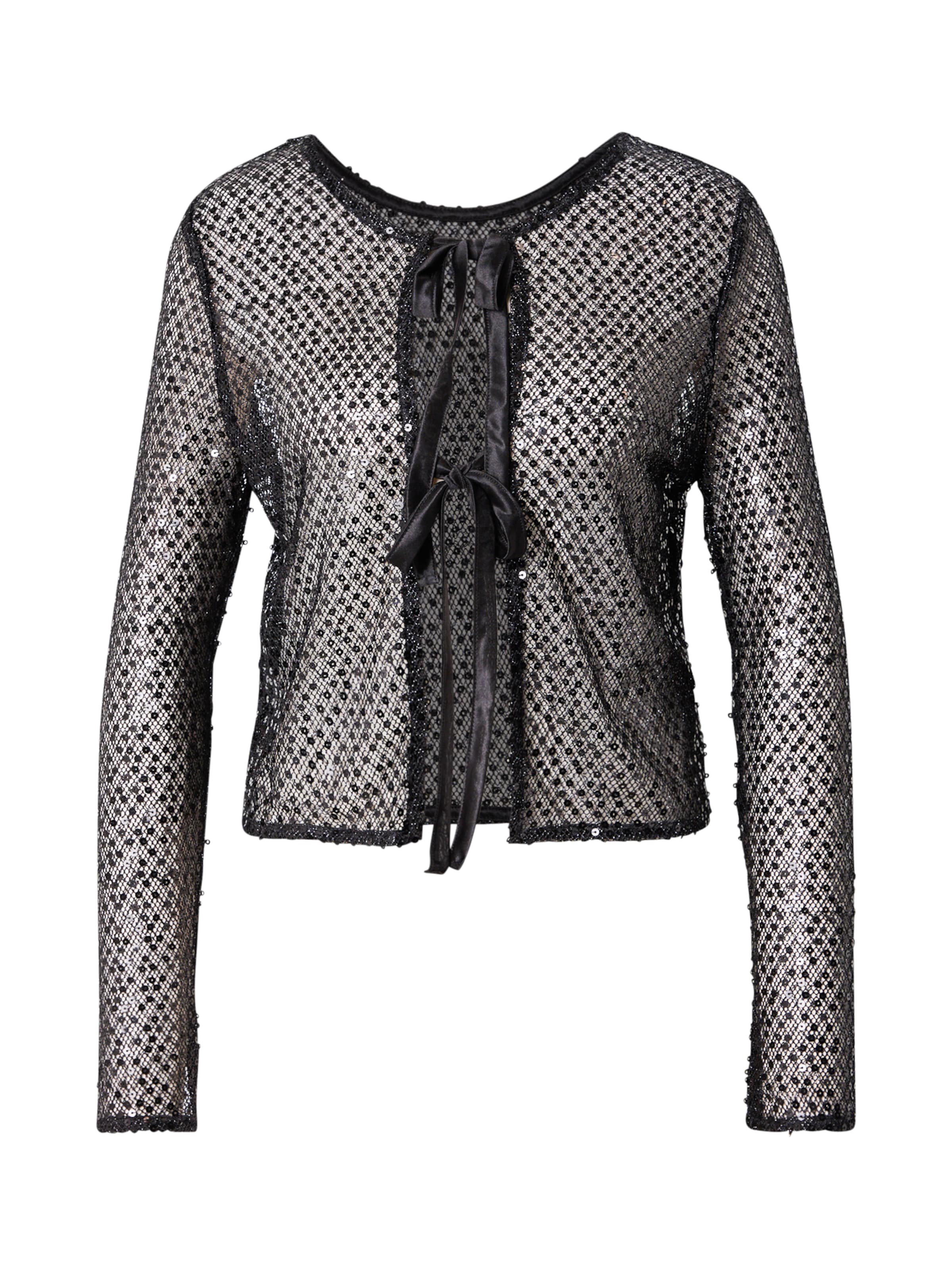 Cardigan 'PCRISSI' PIECES en noir : devant