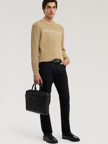 Trussardi Regular Jeans in Zwart: voorkant