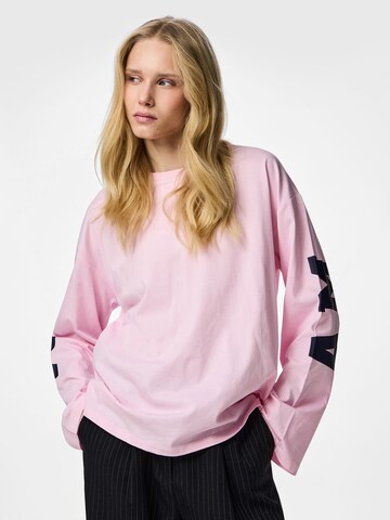 T-shirt 'PCRia Fany' PIECES en rose