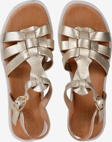 Apple of Eden Strap Sandals in Beige