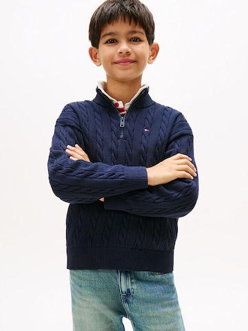 Pull-over TOMMY HILFIGER en bleu : devant