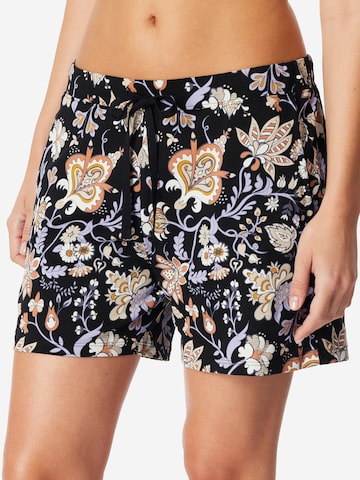 Pantalon de pyjama 'Mix & Relax' SCHIESSER en noir : devant