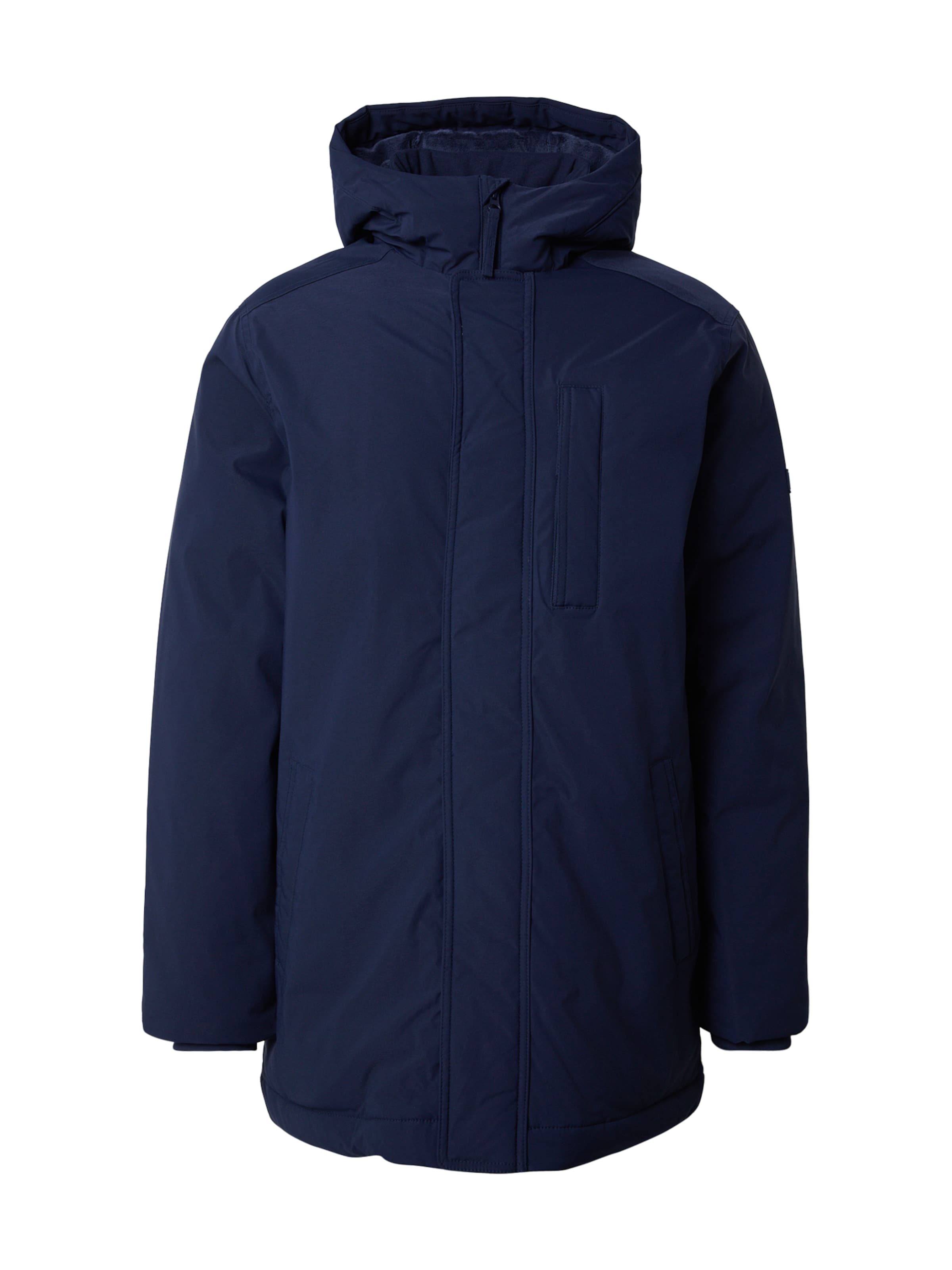 HOLLISTER Zimní parka – modrá: přední strana