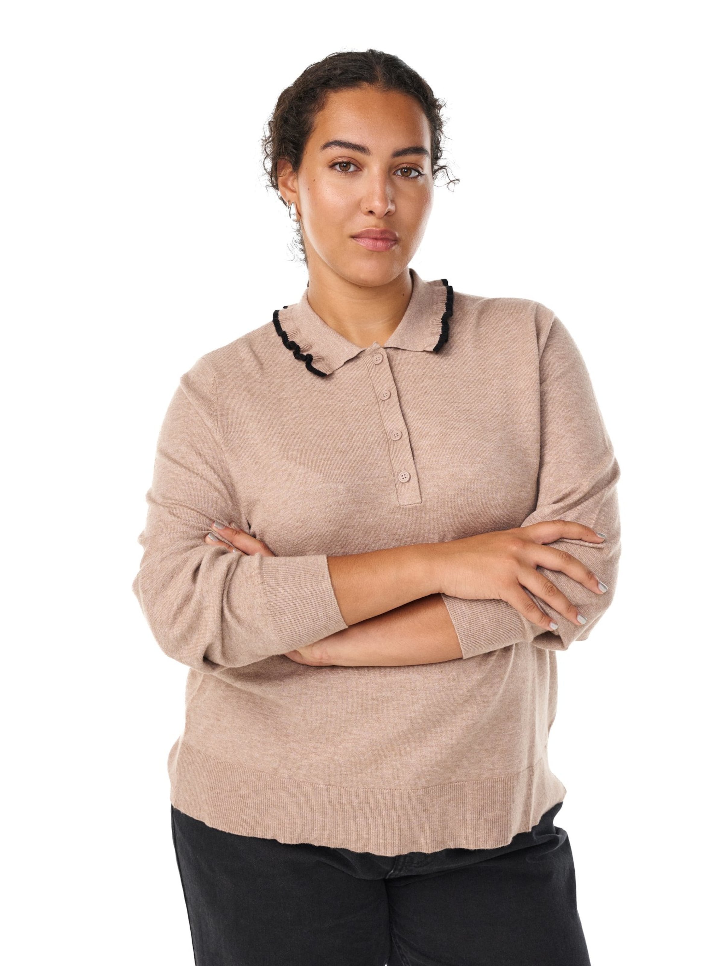 Pull-over 'MELLA' Zizzi en beige