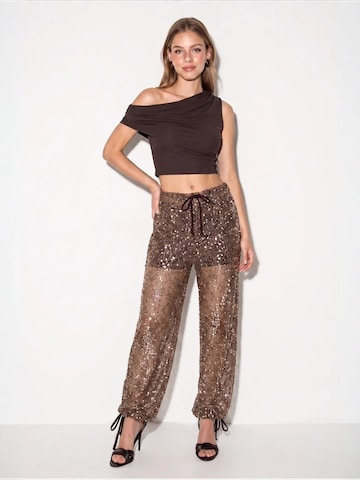 Regular Pantalon 'Hose' Bianco Lucci en marron