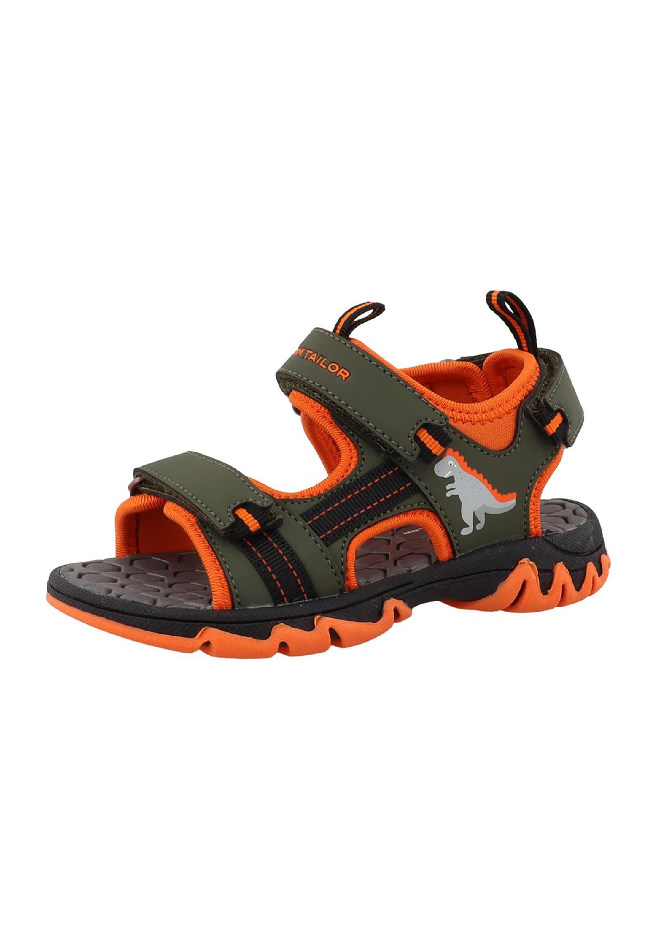 TOM TAILOR Buty otwarte w kolorze zielony: przód