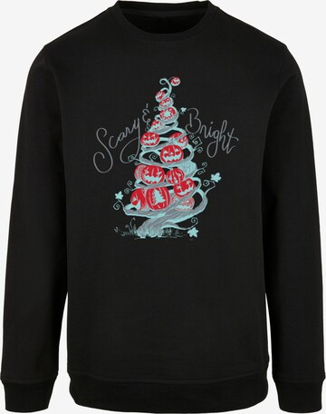ABSOLUTE CULT Sweatshirt 'The Nightmare Before Christmas - Scary And Bright' in Zwart: voorkant