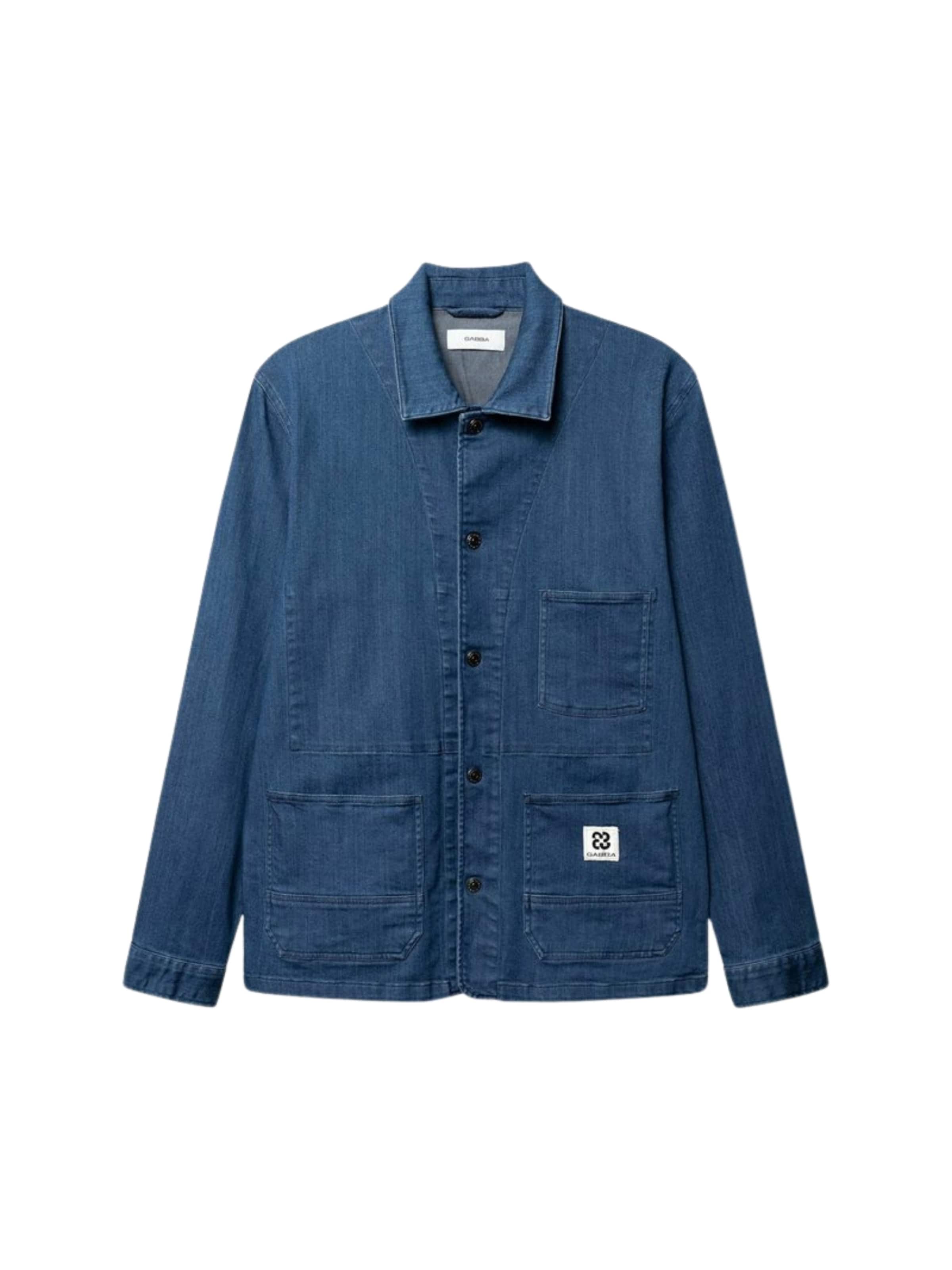Veste mi-saison ' GABbeta Denim ' GABBA en bleu : devant