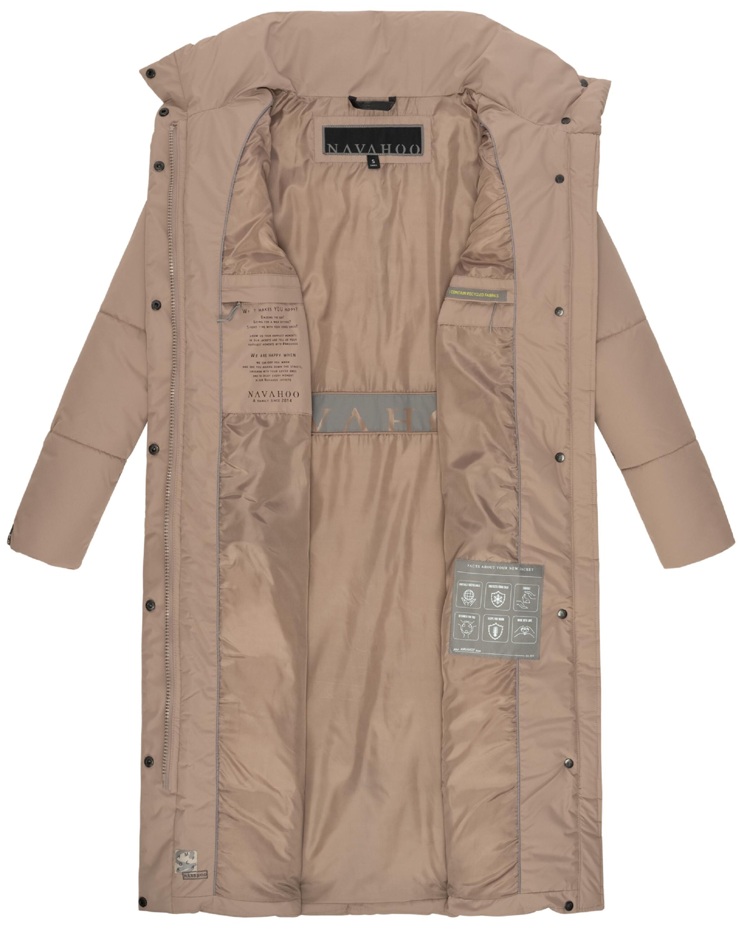 NAVAHOO Mantel 'Der Wahnsinn 14' in Beige