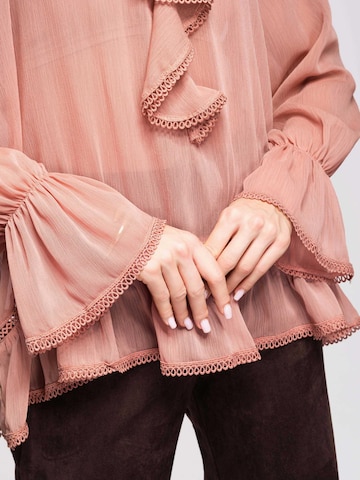 Ombre Blouse in Roze