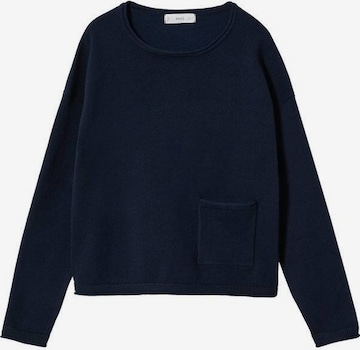 MANGO KIDS Sweater 'Jin' in Blue: front