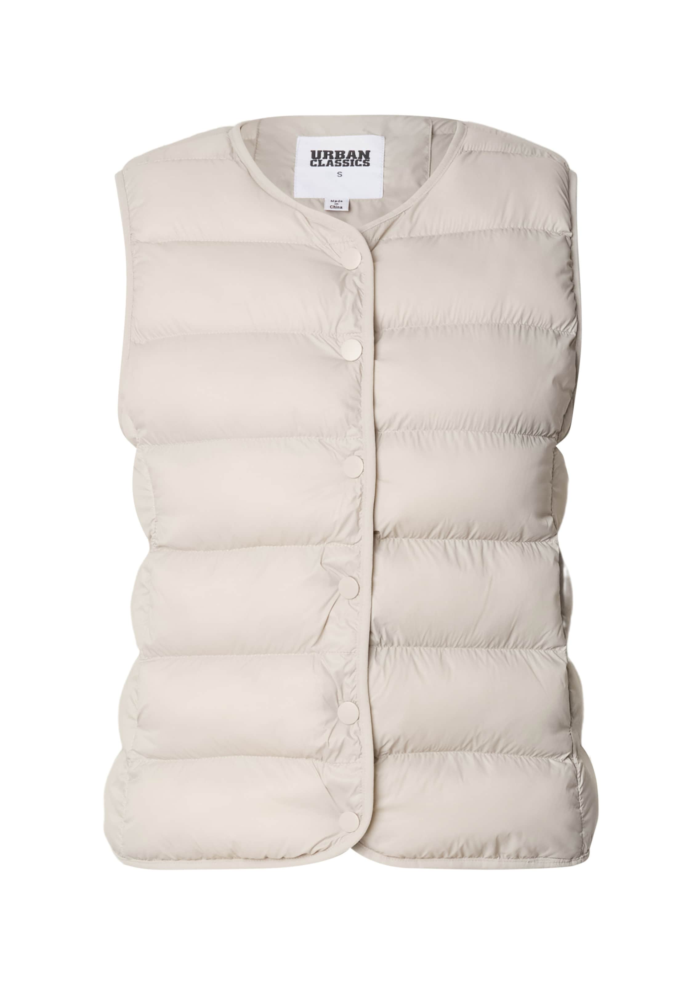 Urban Classics Bodywarmer in Beige: voorkant