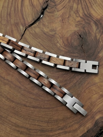 Holzwerk Armband 'BEVERSEE' in Zilver