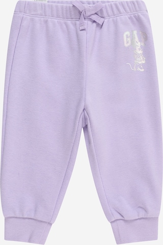 GAP Tapered Trousers in Purple: front