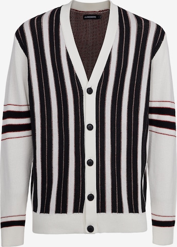 J.Lindeberg Knit Cardigan 'Cairo' in White: front