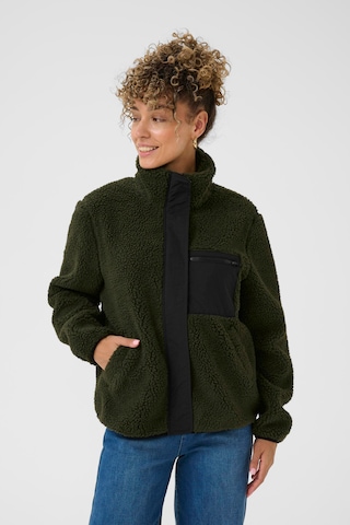 Love Copenhagen Fleece jacket 'Vigga' in Green: front