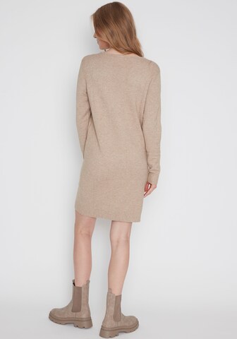 Hailys Knitted dress in Beige