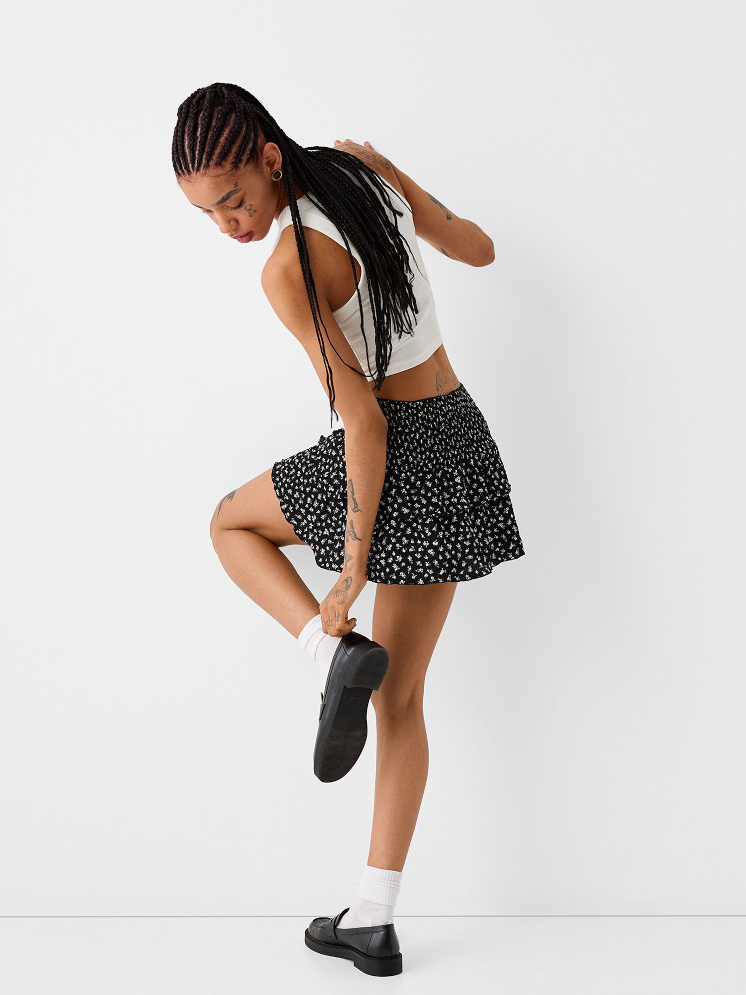 Jupe Bershka en Noir ABOUT YOU