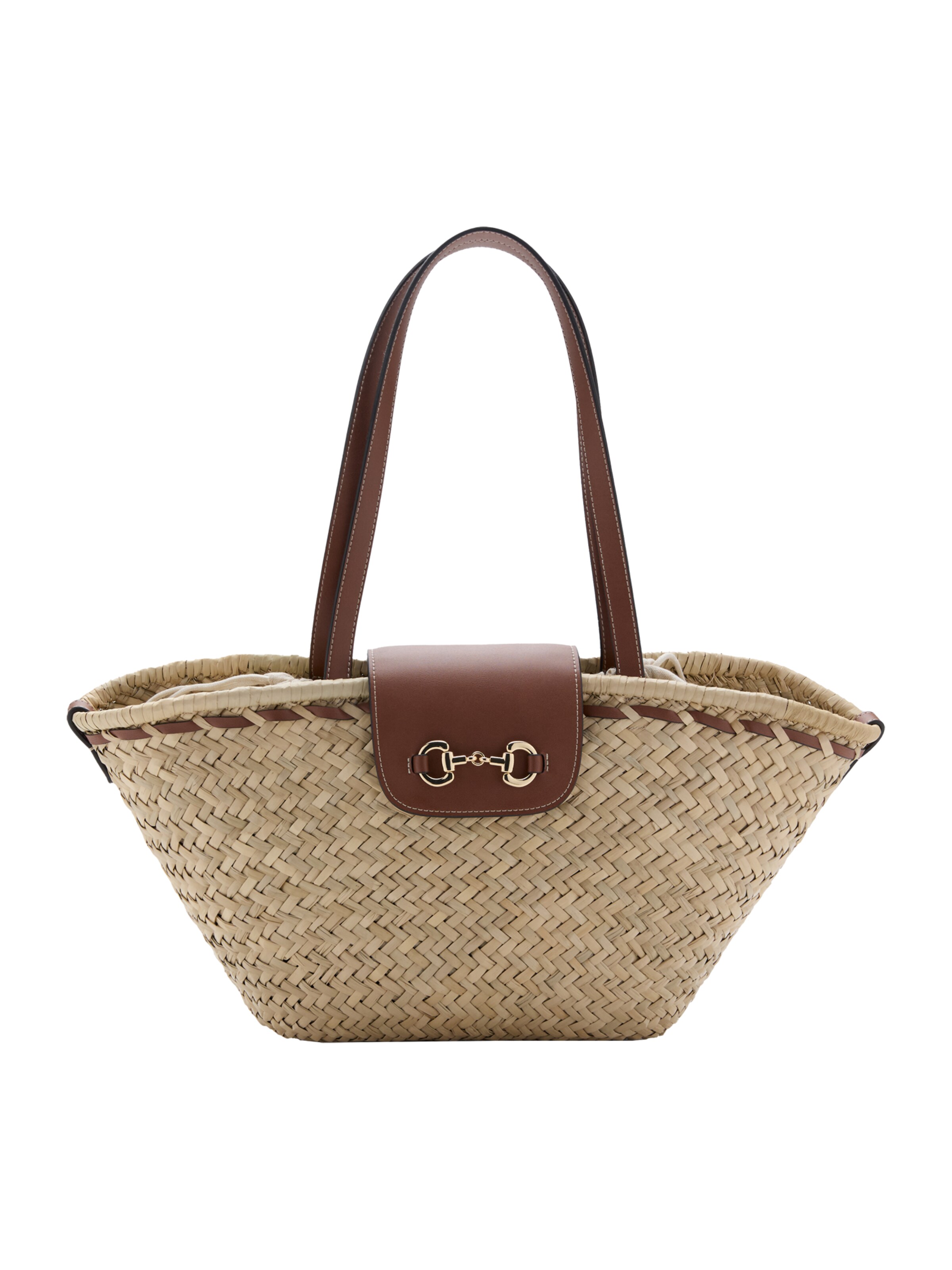 bézs / barna MANGO Shopper táska 'CIES', Termék nézet