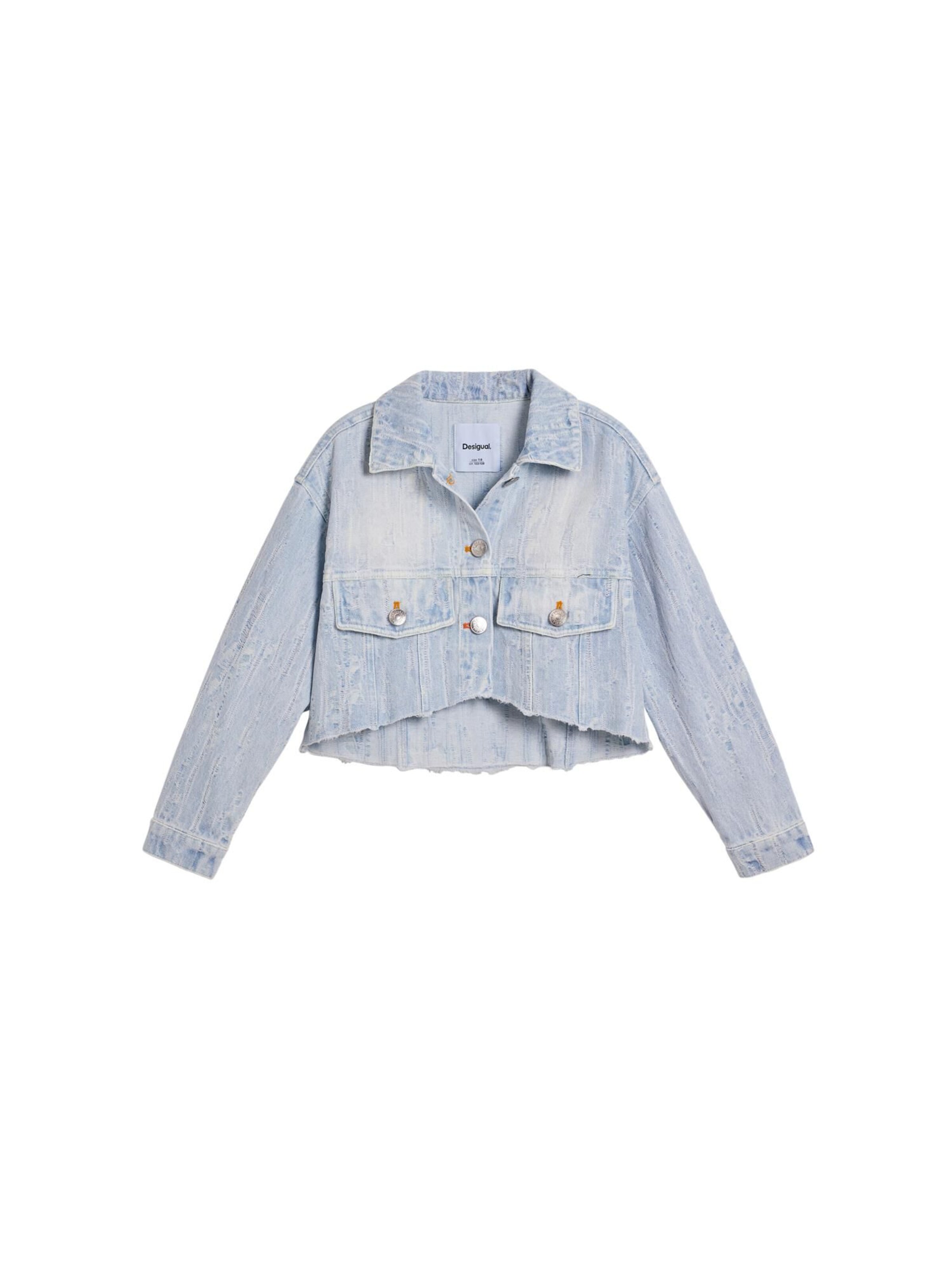 Desigual Kurtka przejściowa w kolorze niebieski: przód