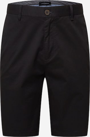 Clean Cut Copenhagen Regular Chino Pants 'Milano' in Black: front