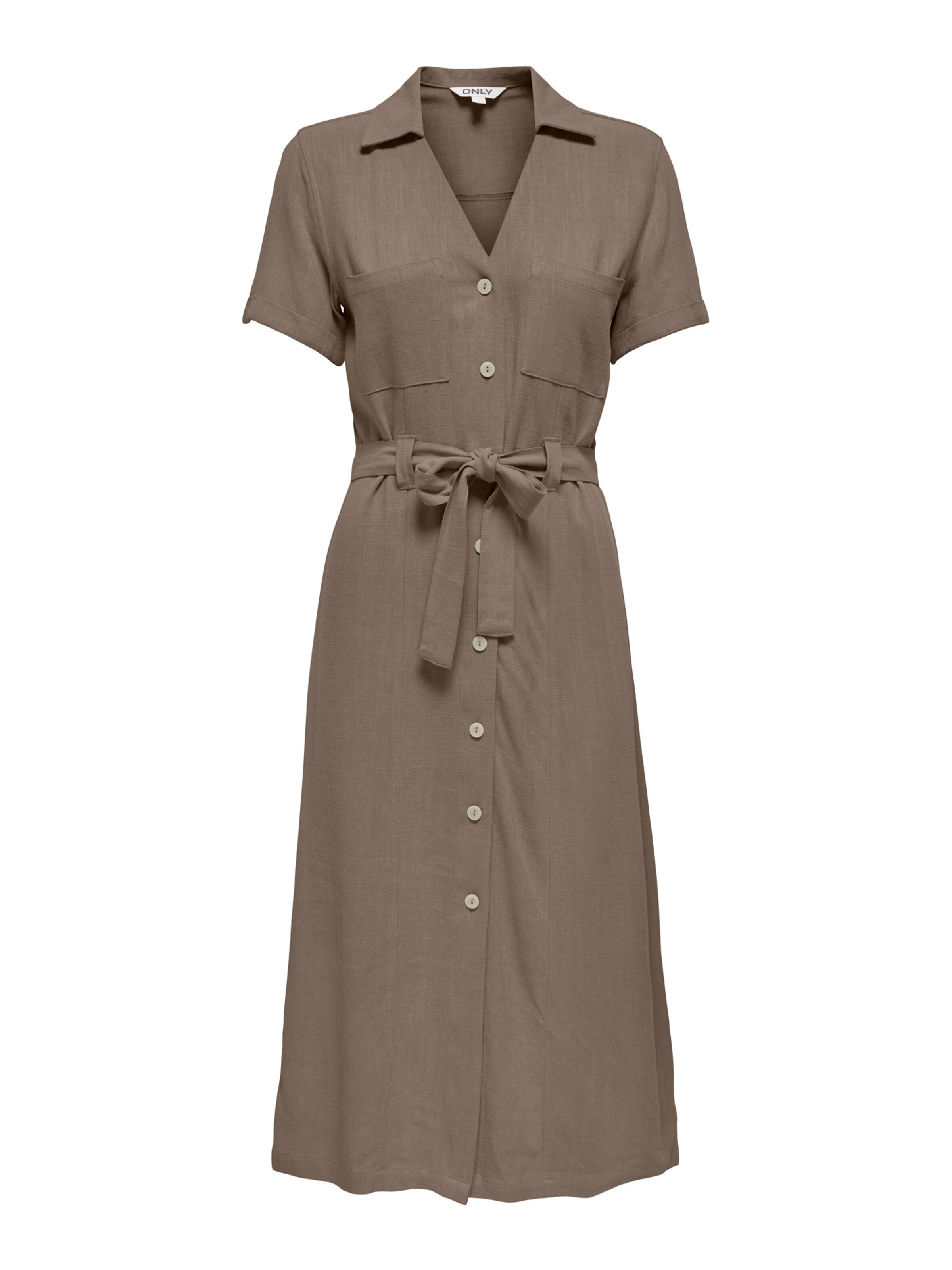 ONLY Shirt dress 'ONLSIESTA' in Brown: front