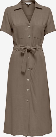 ONLY Рокля тип риза 'ONLSIESTA' в кафяво: отпред