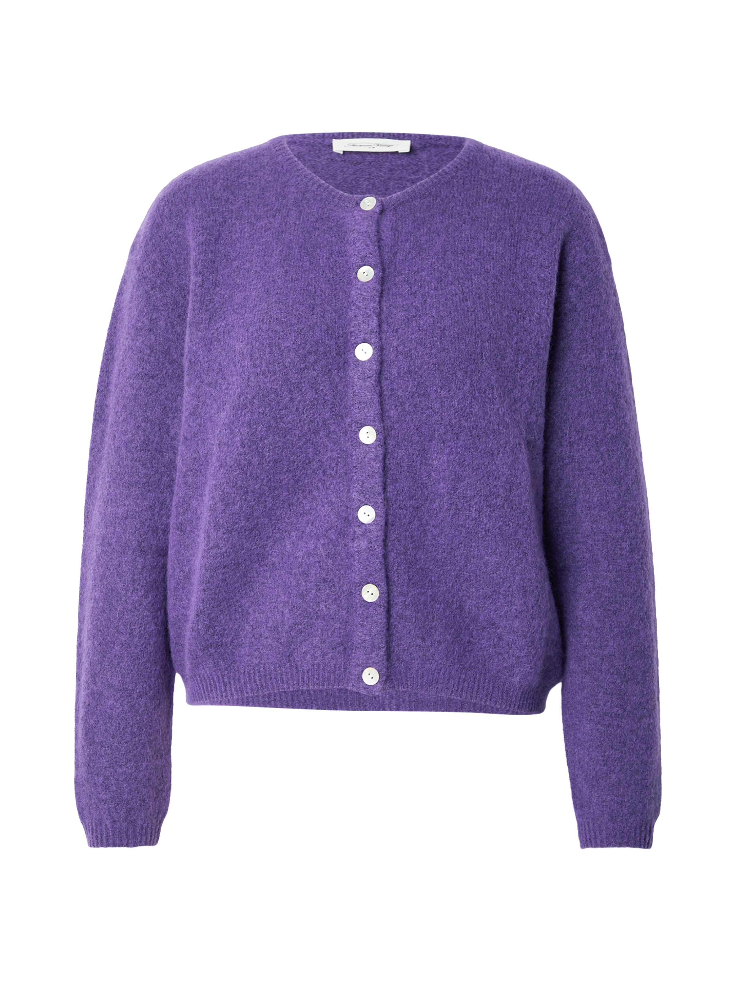 AMERICAN VINTAGE Knit Cardigan 'VITOW' in Purple: front