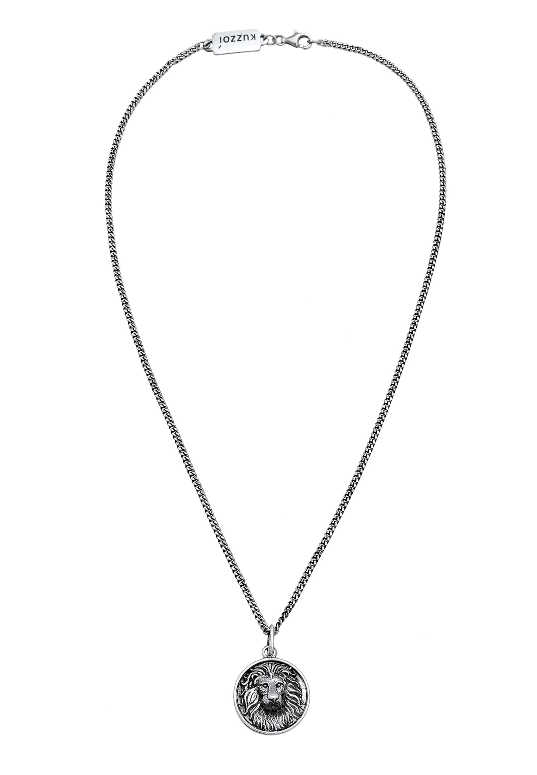 Chaîne 'Löwe' KUZZOI en argent : devant