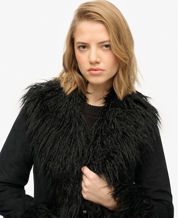 Manteau mi-saison 'Afghan' Superdry en noir