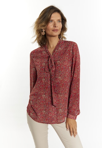 Camicia da donna di Usha in rosso: frontale