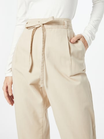 Regular Pantalon à pince ESPRIT en beige