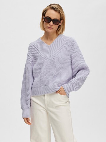 SELECTED FEMME Pullover 'MILEA' in Lila