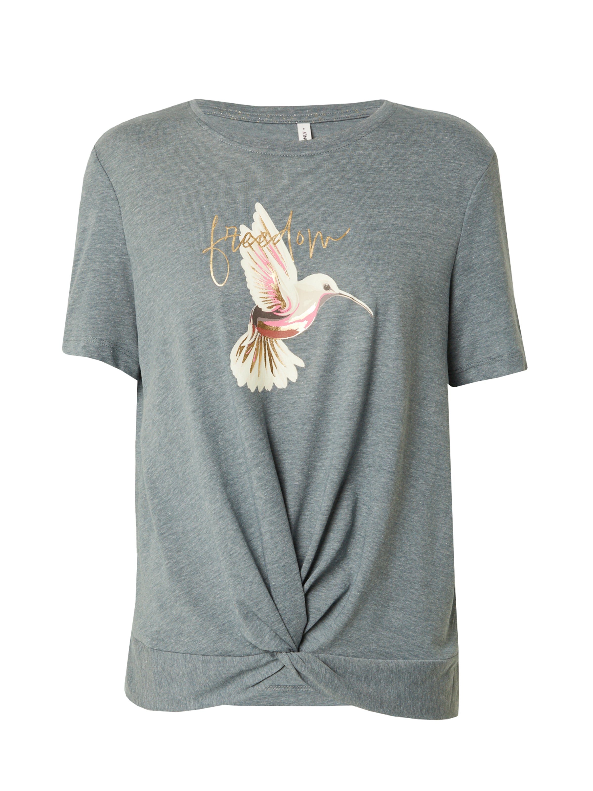 ONLY Μπλουζάκι 'ONLCarriee' σε γκρι: μπροστά